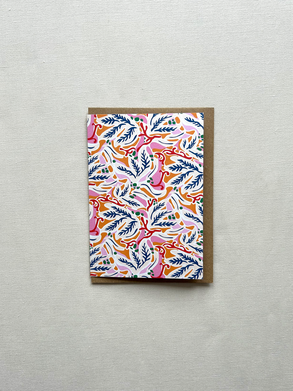 Coral Pattern Greeting Card