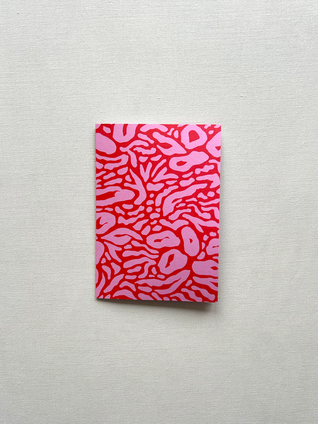 Pink and Red Pattern Greeting Card