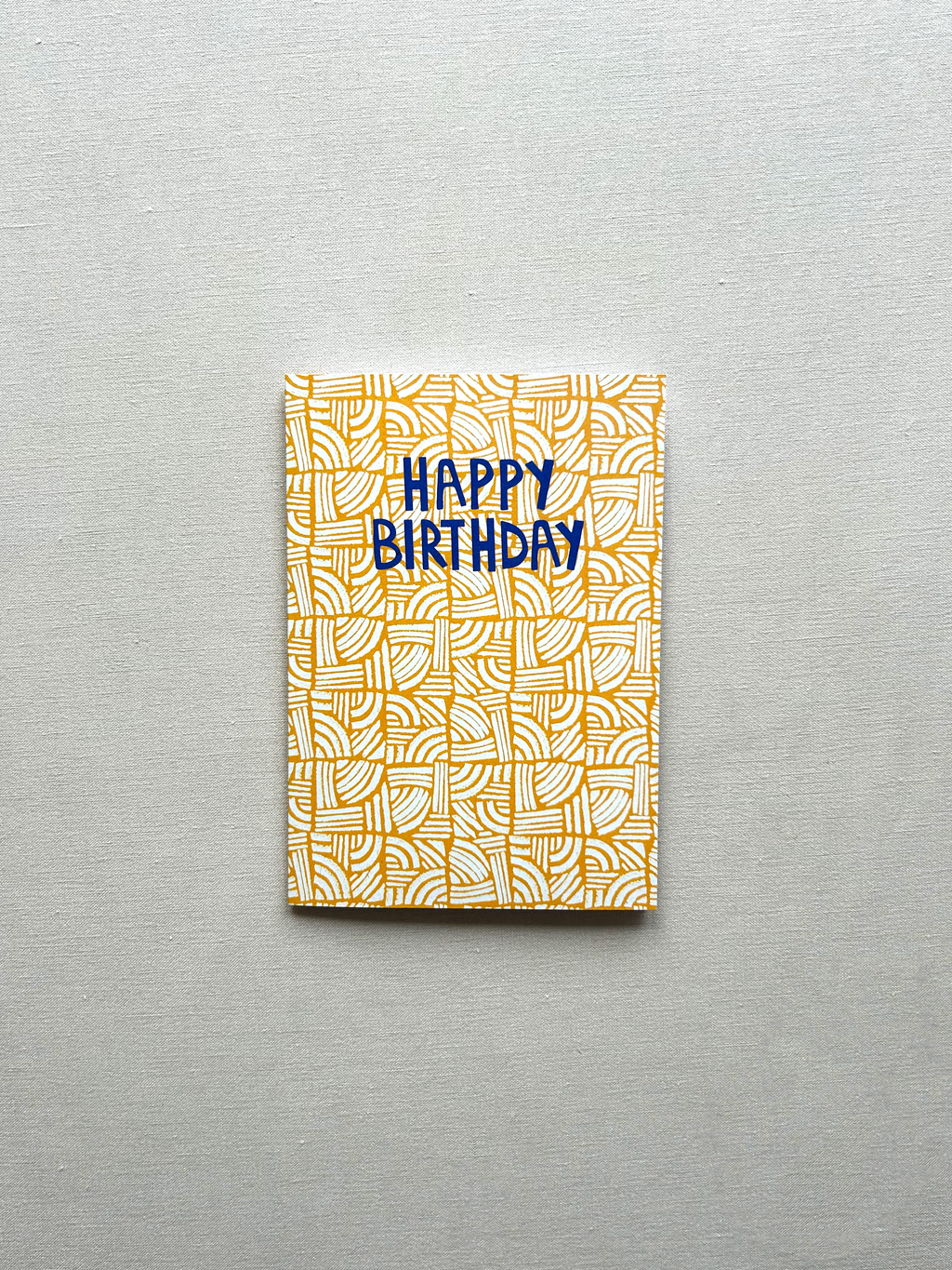 Happy Birthday Yellow Greeting Card