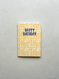 Happy Birthday Yellow Greeting Card
