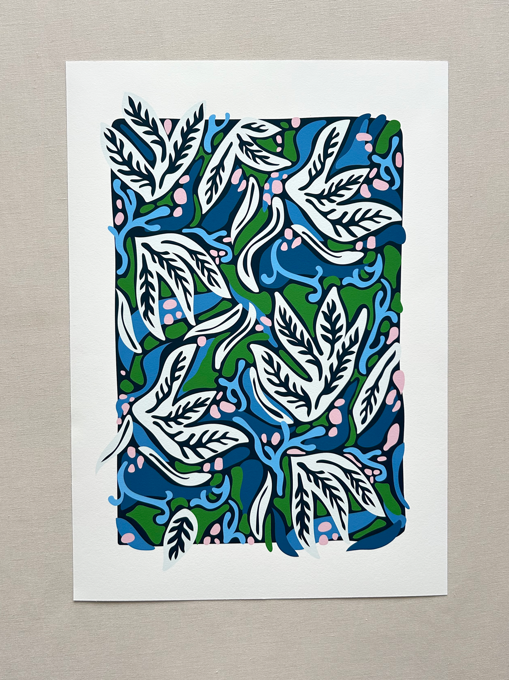 Coral Reef Blues Print