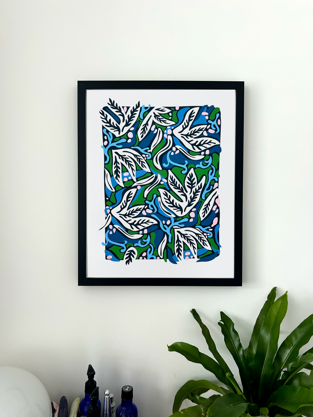 Coral Reef Blues Print