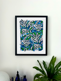Coral Reef Blues Print