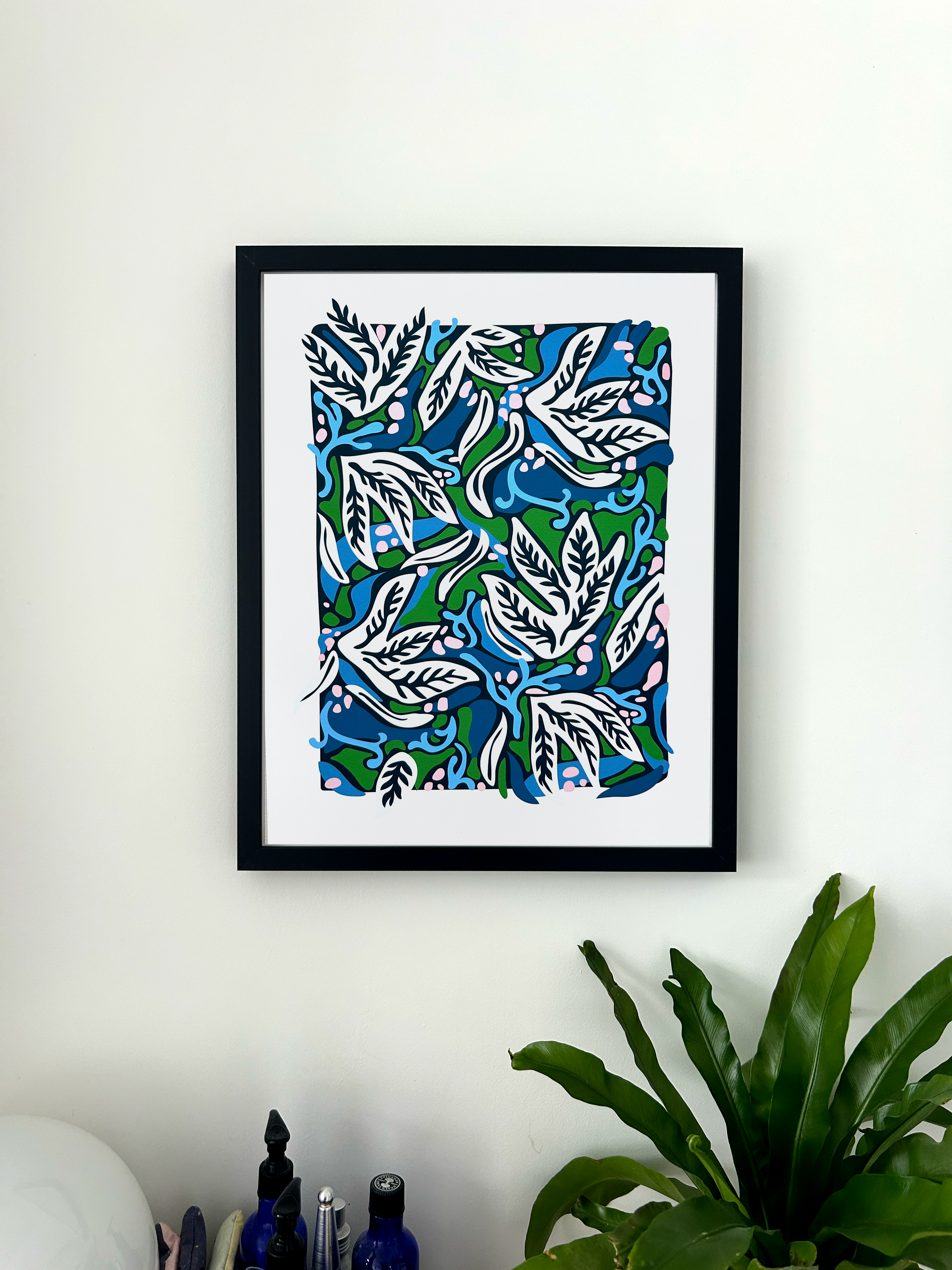 Coral Reef Blues Print