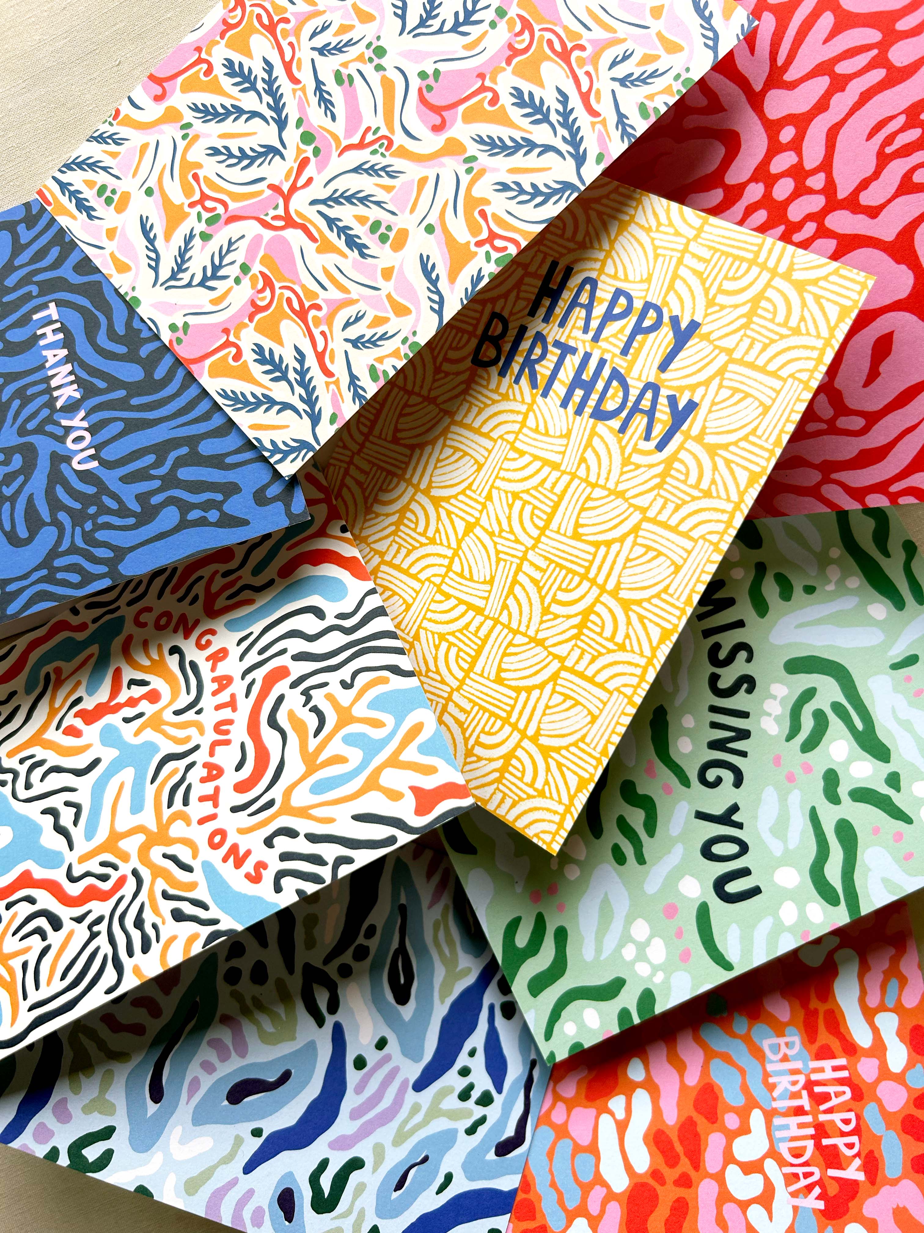 Happy Birthday Yellow Greeting Card