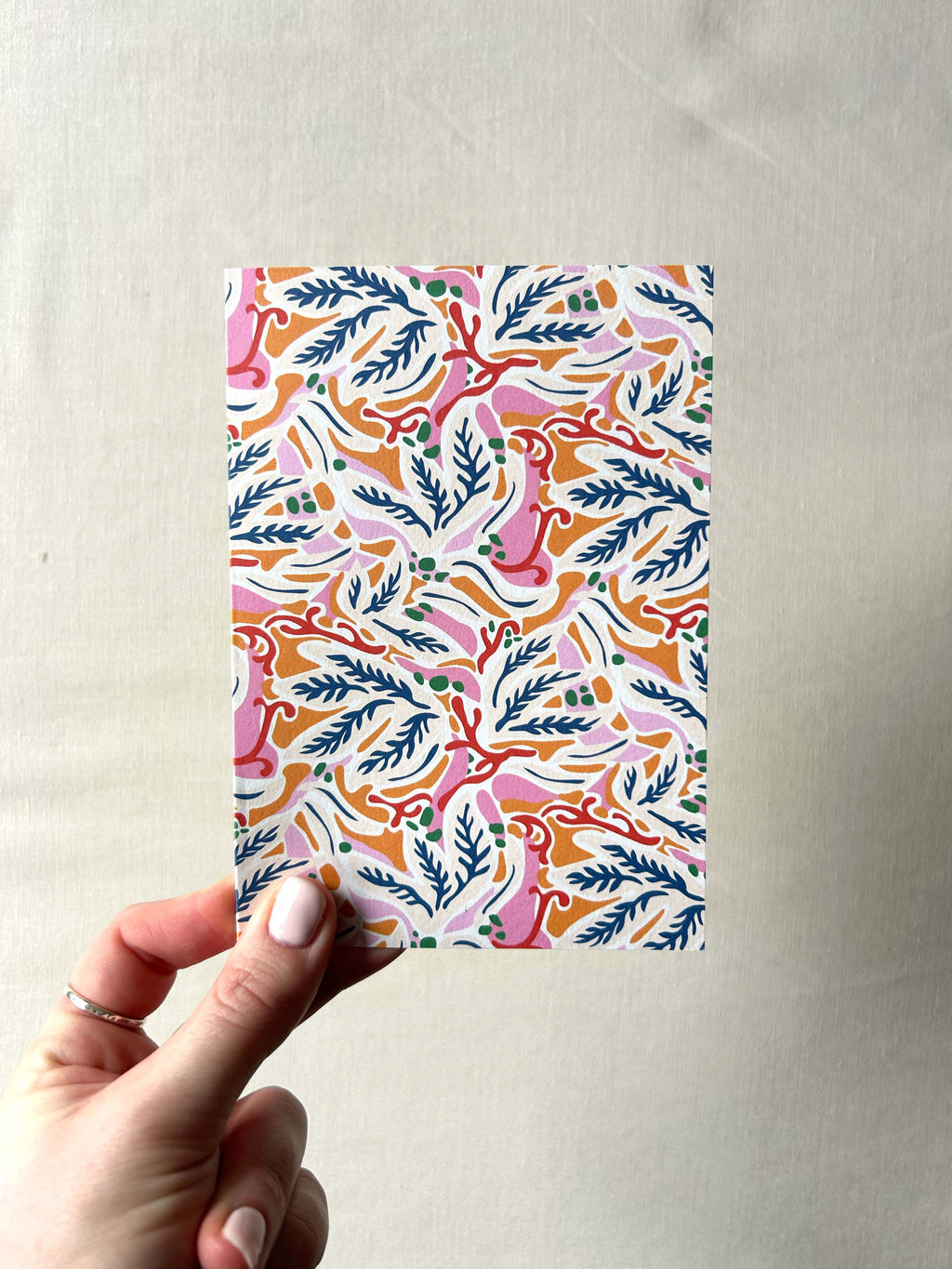 Coral Pattern Greeting Card