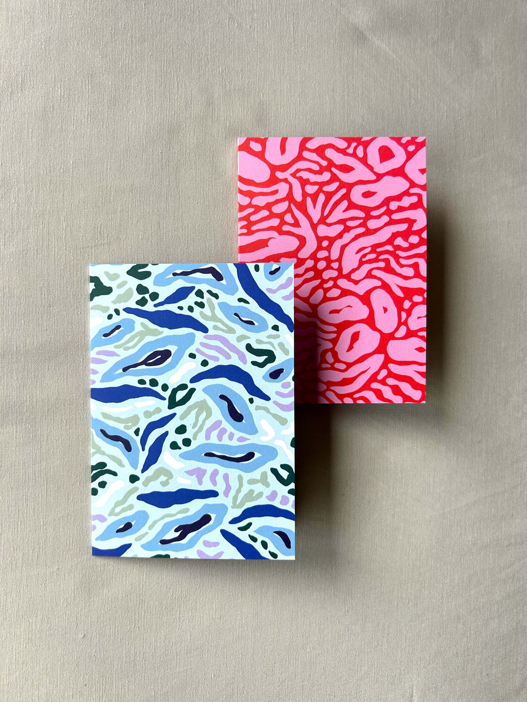 Blue Pattern Greeting Card