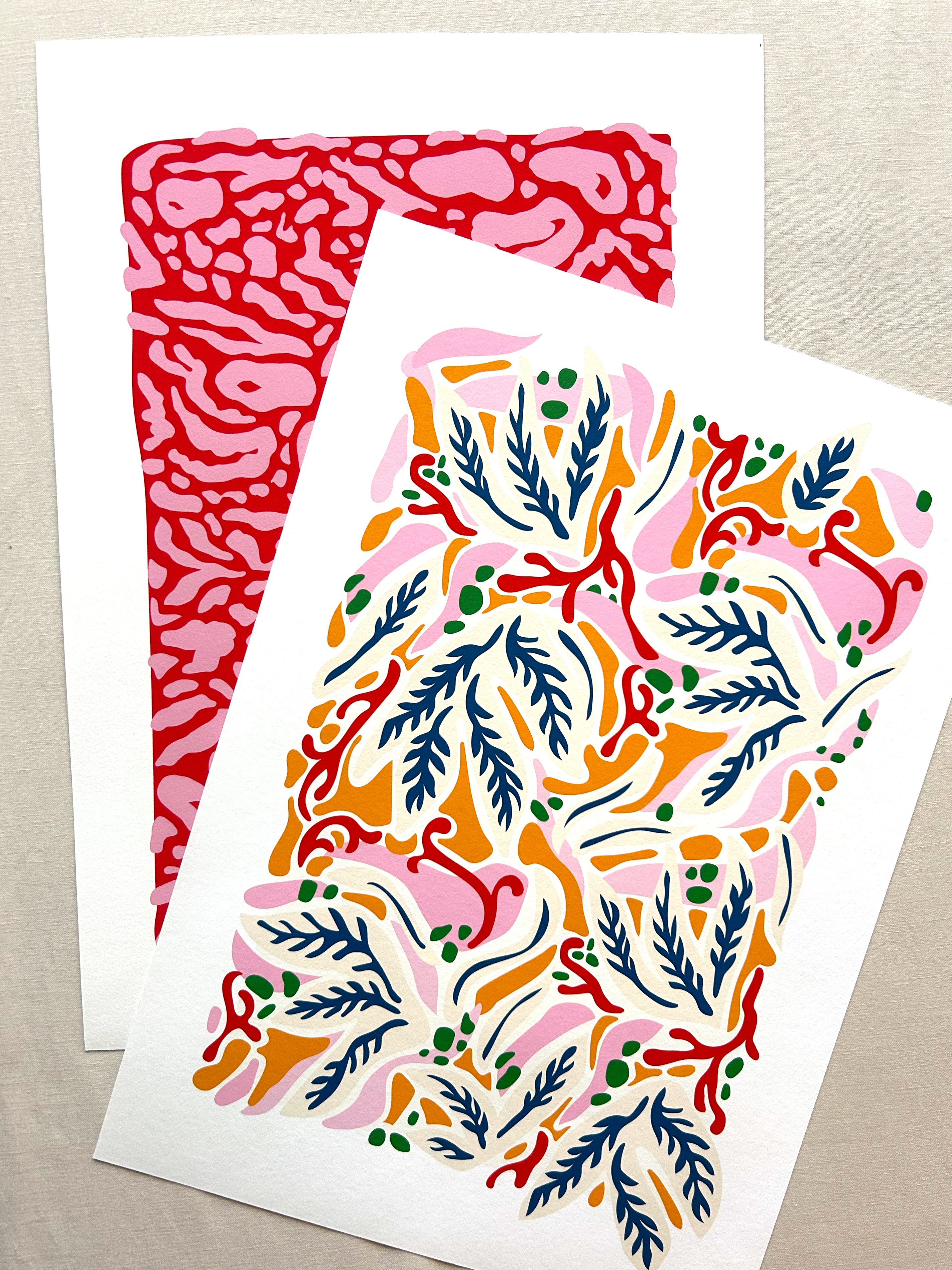 Branches Blue Art Print