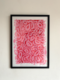 Limited Edition Screen Print - Red & Pink