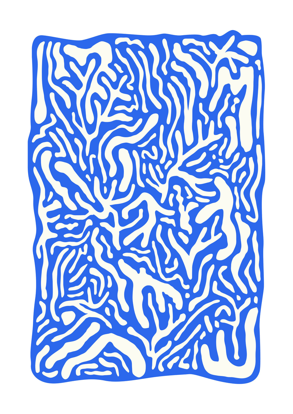 Branches Blue Art Print