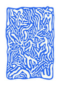 Branches Blue Art Print
