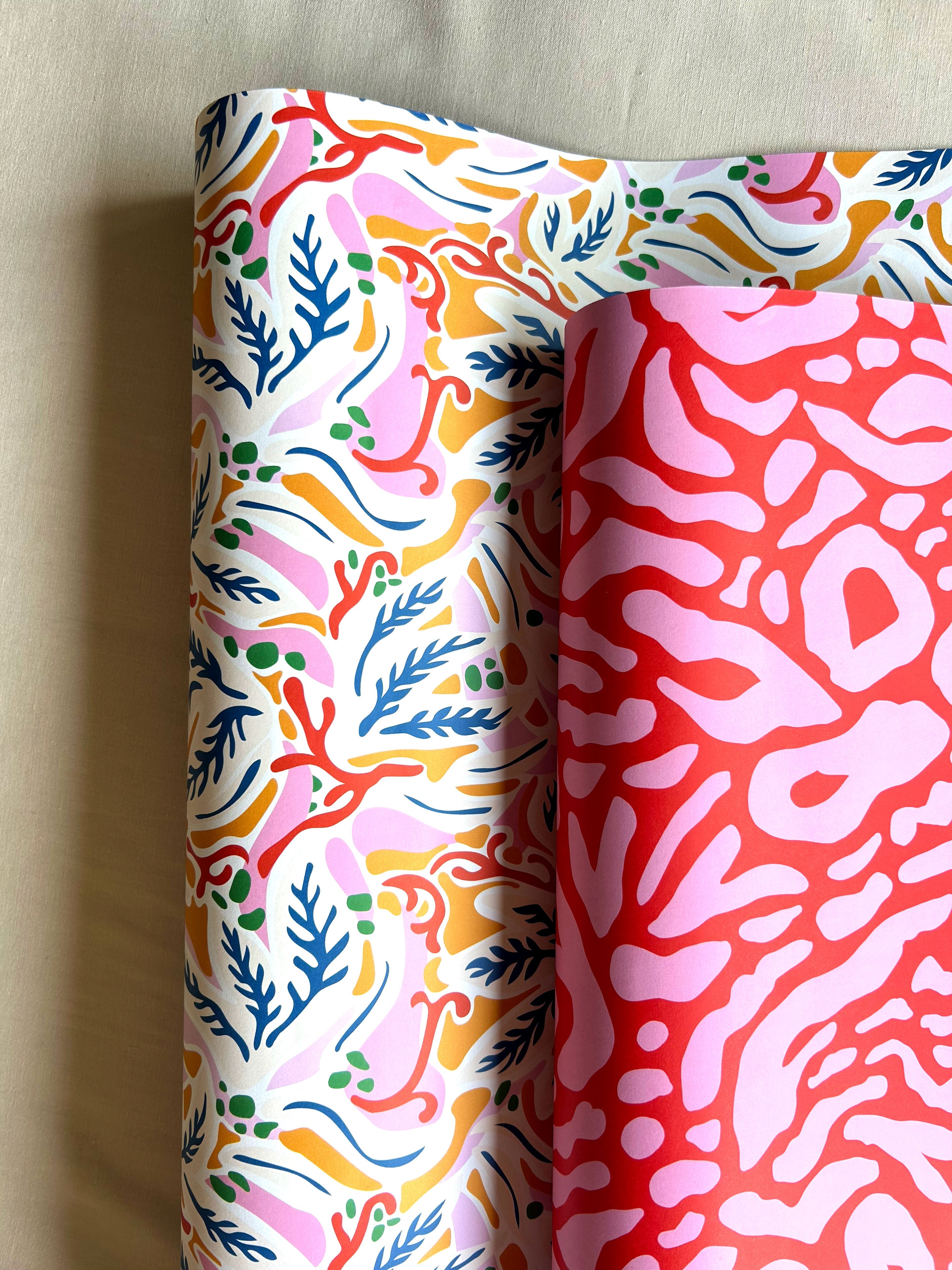 Coral Pattern Wrapping Paper